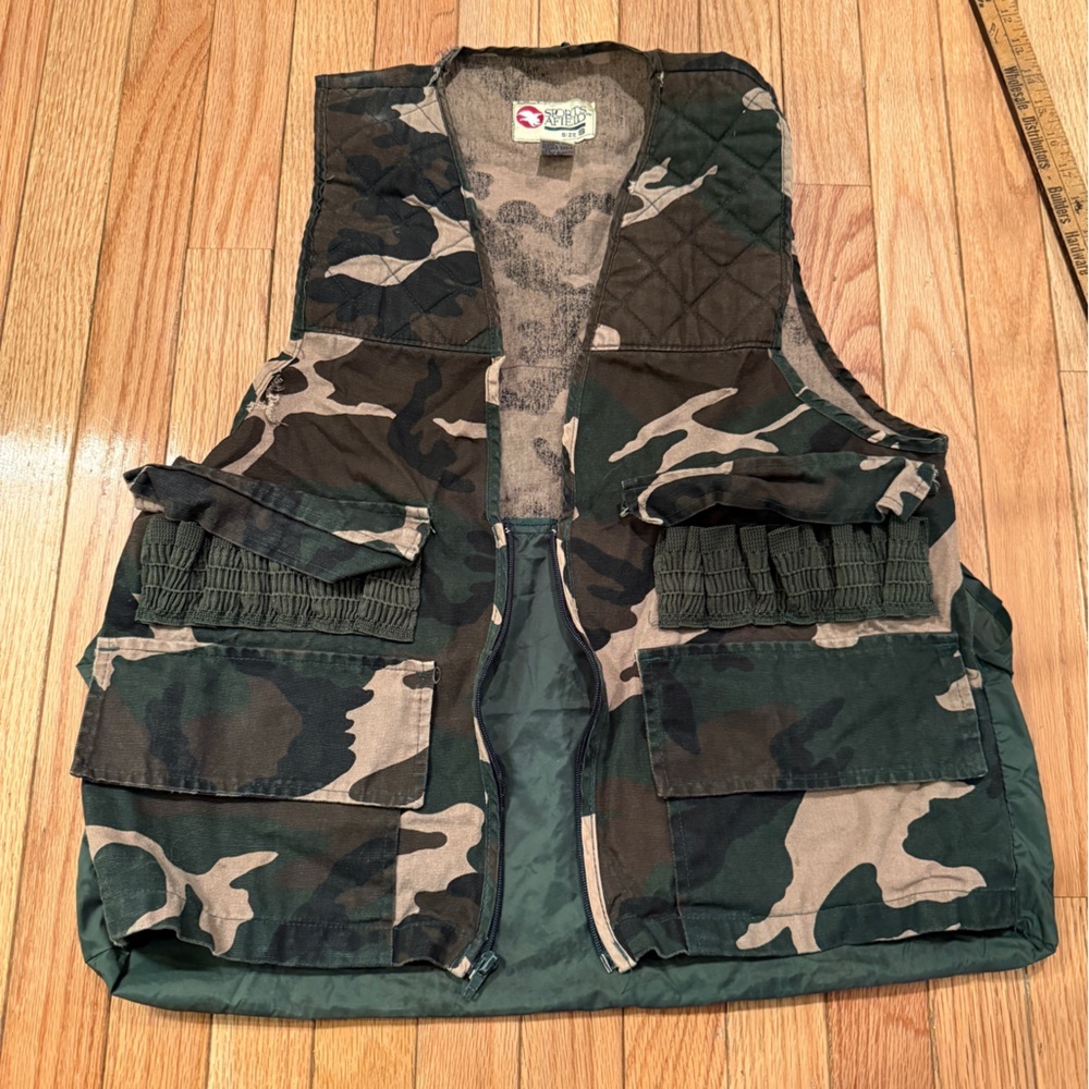 Vintage Sports Afield Camouflage Utility Ammo Vest hunting outdoors